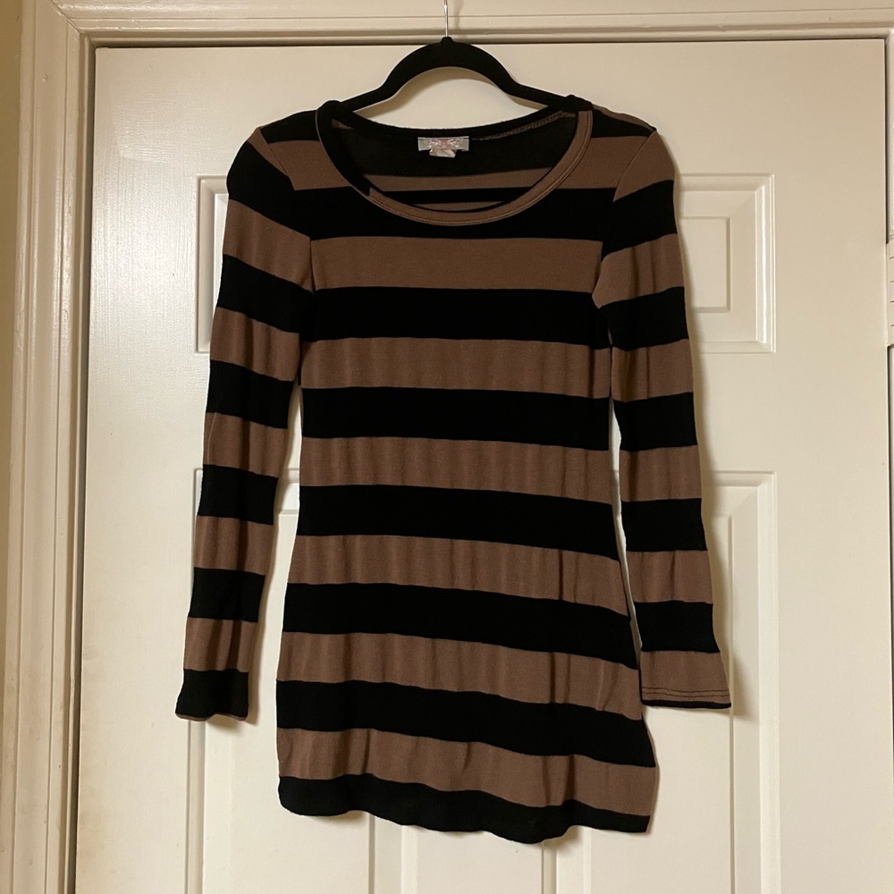 Pretty Young Thing Soft Striped Sweater Tunic